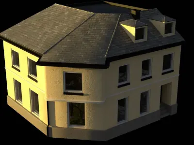 Free Lowpoly Building Free 3D model
