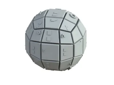 Sci Fi Object No 3642 Low Poly Low-poly 3D model