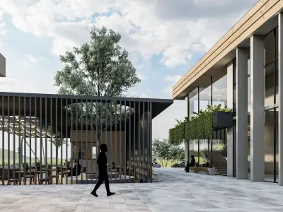 Modern Community center 3d model 3D model