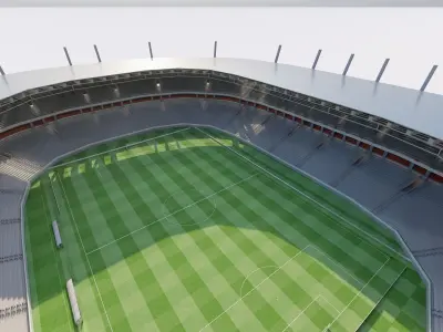 Football Stadium-American football 3D model