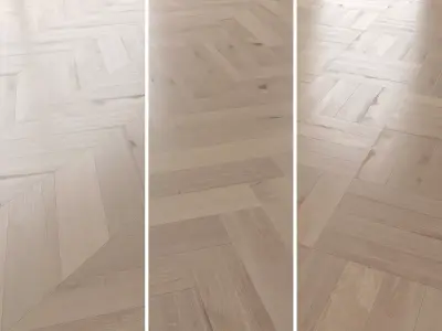  Parquet Oak Vergne Brushed set 4 3D model