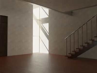 Modern House Low-poly 3D model