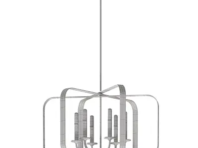 Aureum Wide Pendant By Minka Lavery 3D model