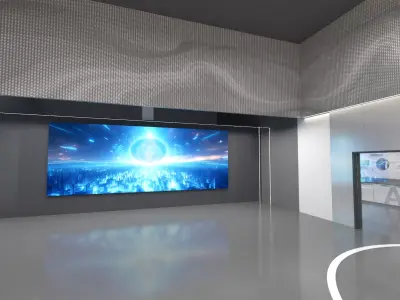 Tech Exhibition Hall 3D model