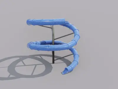 Slide  Low-poly 3D model