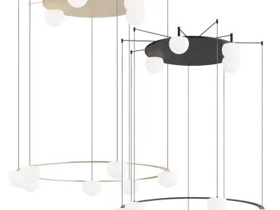 ESTILUZ CIRC CEILING LAMP 3D model