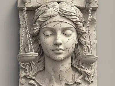 Zodiac symbols 3D model bass relief  free 3D print model