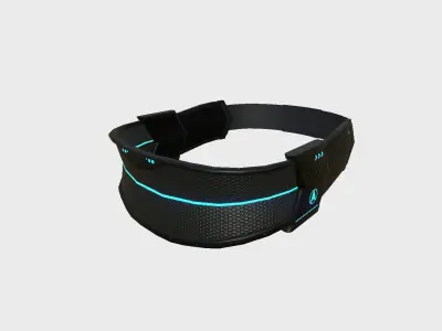 SciFi Glasses C05 Black Grid - Character Design Fashion Low-poly 3D model