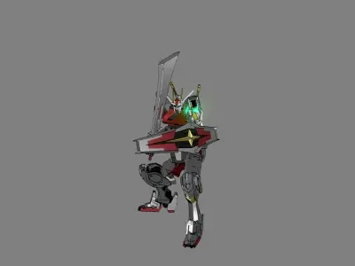 Attacker Gundam B 8 3D model