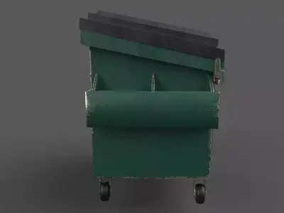 Dumpster Low-poly 3D model purchase
