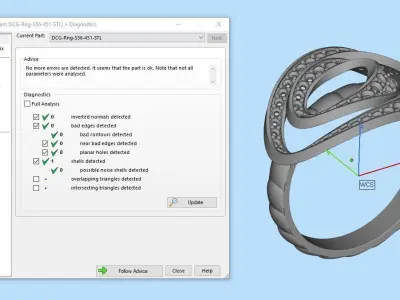 Jewelry ring 451 3D print model