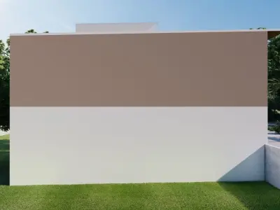 Minimalist House Design 6x12 Meters 2 Floors Plus Swimming Pool 3D print model