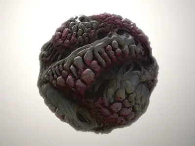 Material Skin Monster 2 Seamless PBR Texture Texture
