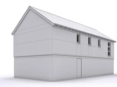 Townhouse 04 Low-poly 3D model purchase