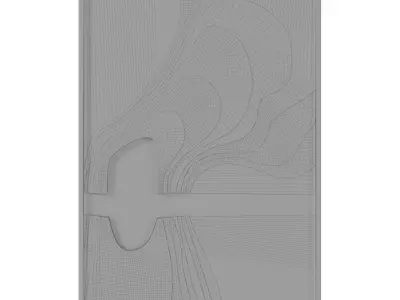 3D Textured Painting 3D Texture Wall Art 3D model