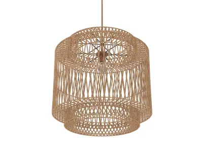 Kolombo Rattan Pendant by The Attic 3D model
