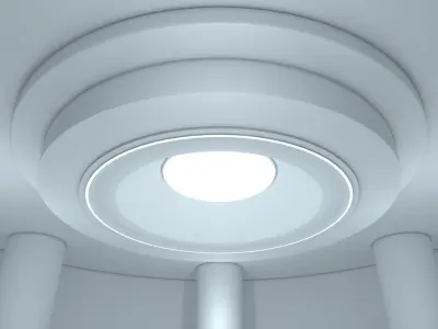 Sci Fi Room Low-poly 3D model buy