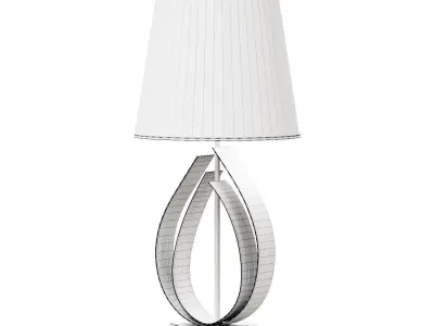Elis modern table lamp in iron 30x70 3D model