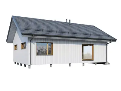 Alpine House Valley 3D model