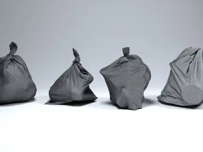 Trash Bag Set 3D model