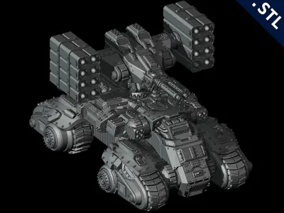 Tanks and Turrets  3D Printable Set 3D print model