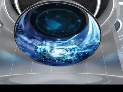 Tech Exhibition Hall 3D model