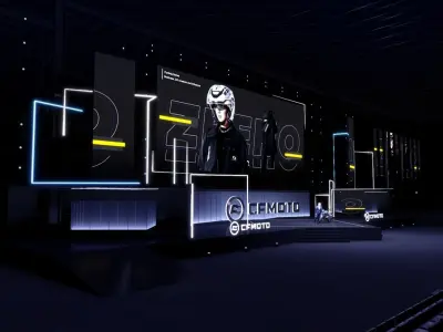 motorcycles    stages  lights  stands  gala performances  3D model