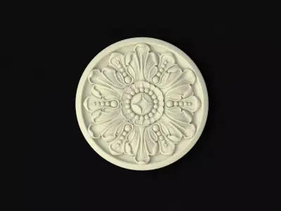 rosette decorative medallion 3D model 11