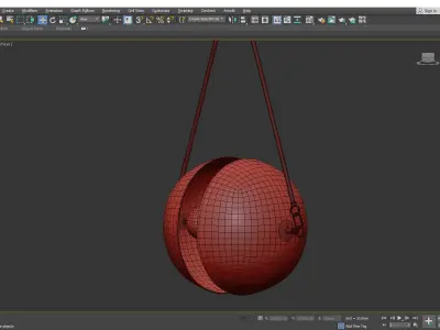 CORE chandelier Low-poly 3D model