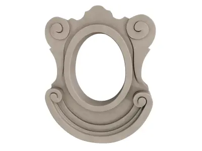 Classic Ornamental Oculus Window 3D model