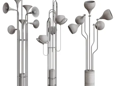 hanna floor lamp 3D model