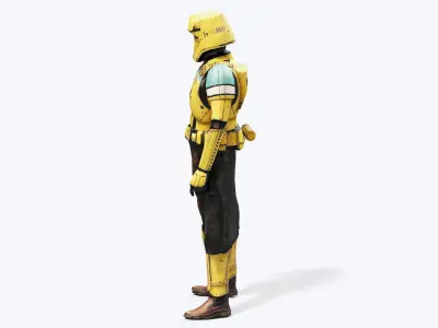 Rogue-Trooper - 3d Model star wars trooper Low-poly 3D model