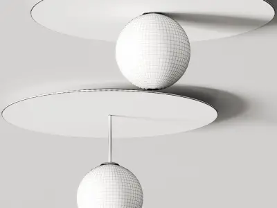 Atelier Areti Plate And Sphere Ceiling Lamps 3D model