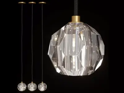 Restoration Hardware BOULE DE CRISTAL CORD PENDANT 3D model