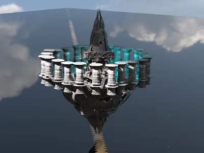 Aztec monolith of knowledge  3D model