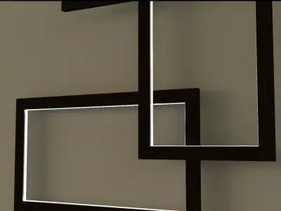 Wooden Lamp 3D model