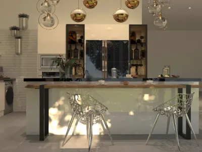 Modern kitchen 3D model