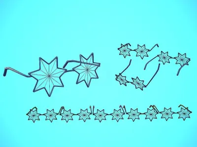 GLASSES 04 - CARTOON STYLIZED Low-poly 3D model