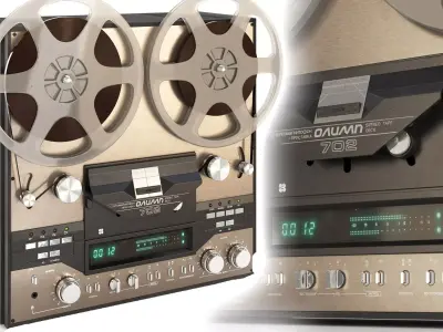 Reel-to-reel tape recorder Olympus 702 3D model