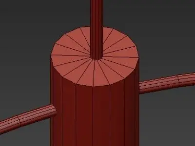 Halo pendant chandelier 3D model