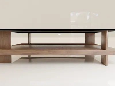 Coffee Table Classic 2 Low-poly 3D model