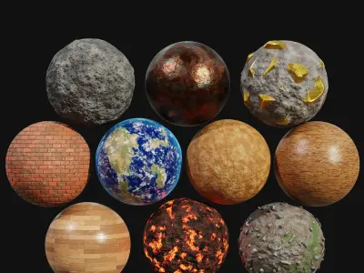 Blender Procedural Material Pack 3 3D model