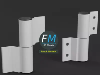 Shutter hinges 3D model