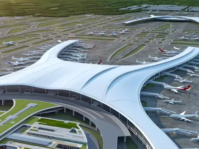 Chongqing Airport  Chongqing Jiangbei International Airport   3D model