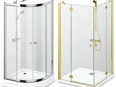 Cabin showers Radaway set 164 3D model