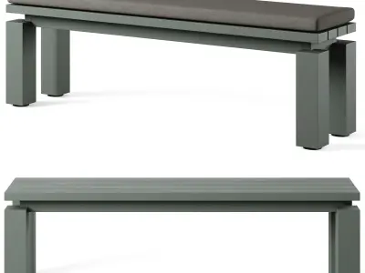 Walker Metal Outdoor Dining Set  3D model