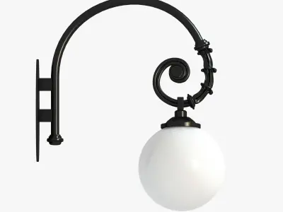 Classic Street Wall Lantern 3D model