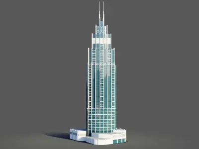 address boulevard 1 - Dubai 3D model