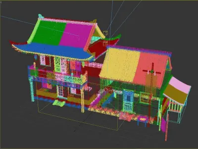 Ancient buildings Chinese Ancient architecture 3D model get