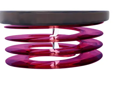 Elegant ceiling lamp for minimalist interiors Low-poly 3D model